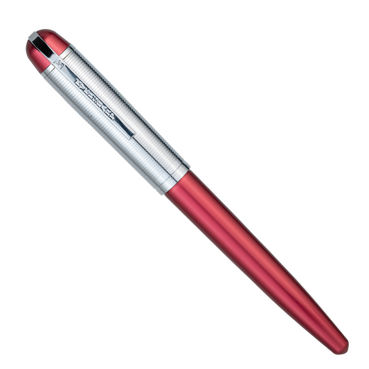 Wahl-Eversharp Skyline Red Silver Trim RollerBall Pen