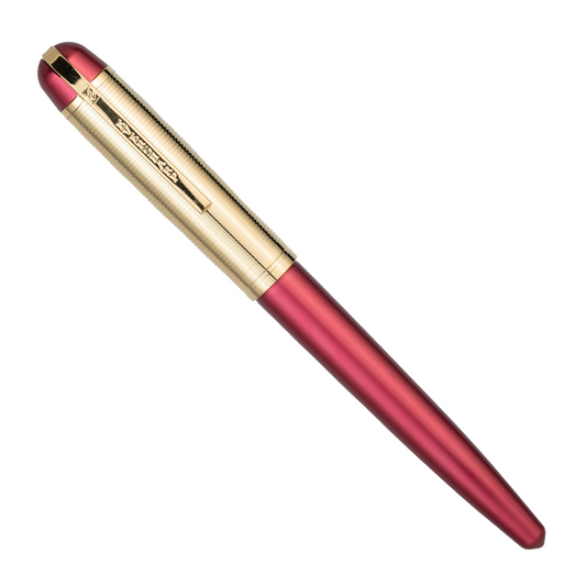 Wahl-Eversharp Skyline Red Gold Trim RollerBall Pen