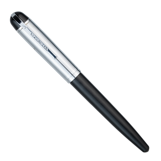 Wahl-Eversharp Skyline Black Silver Trim RollerBall Pen