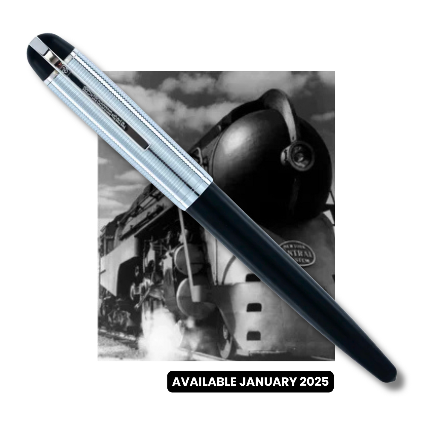 Wahl-Eversharp Skyline Black Gold Cap - Ball Pen